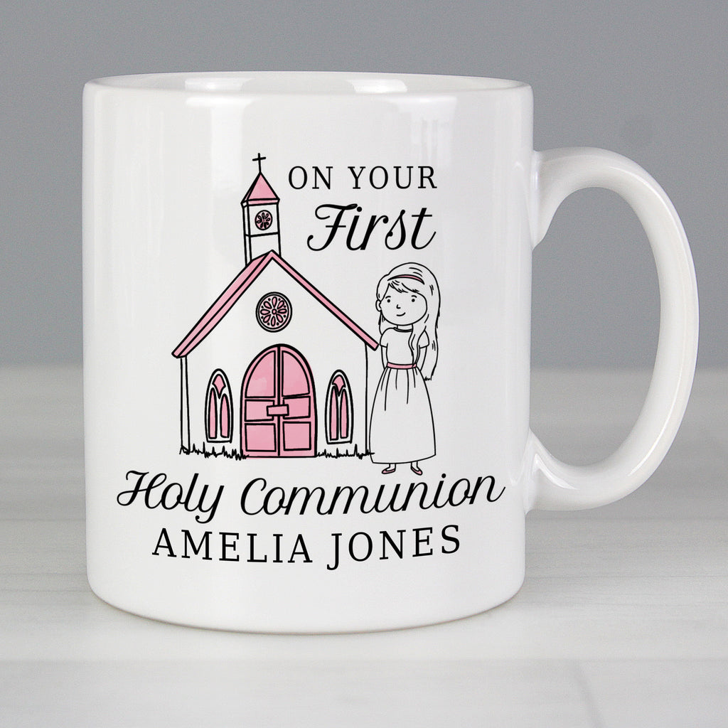 Personalised Girls First Holy Communion Mug - Buy Mugs at GiftMasters.co.uk