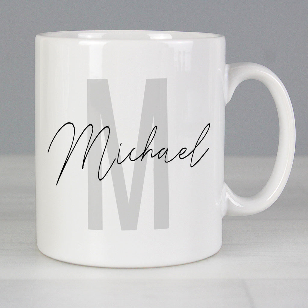 Personalised Name & Initial Mug - Buy Mugs at GiftMasters.co.uk