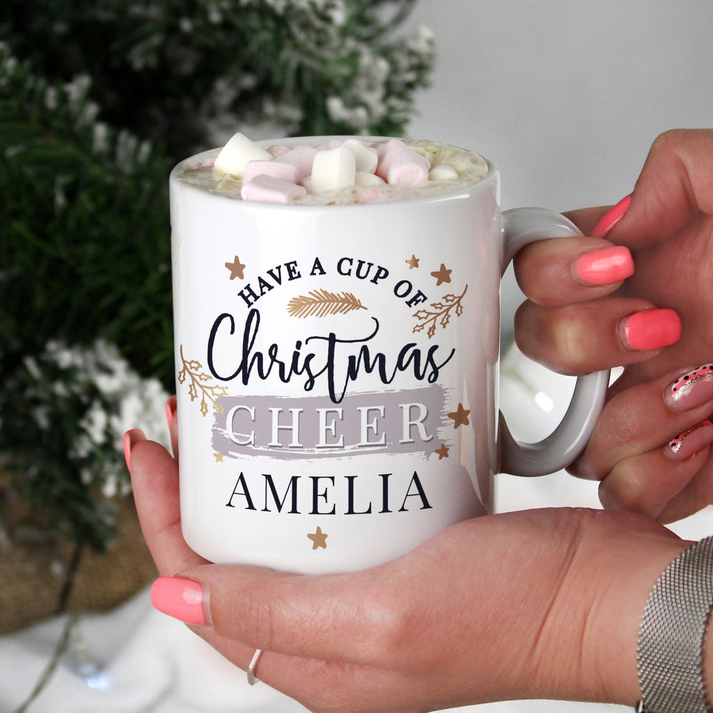 Personalised Cup of Christmas Cheer Mug - Buy Mugs at GiftMasters.co.uk