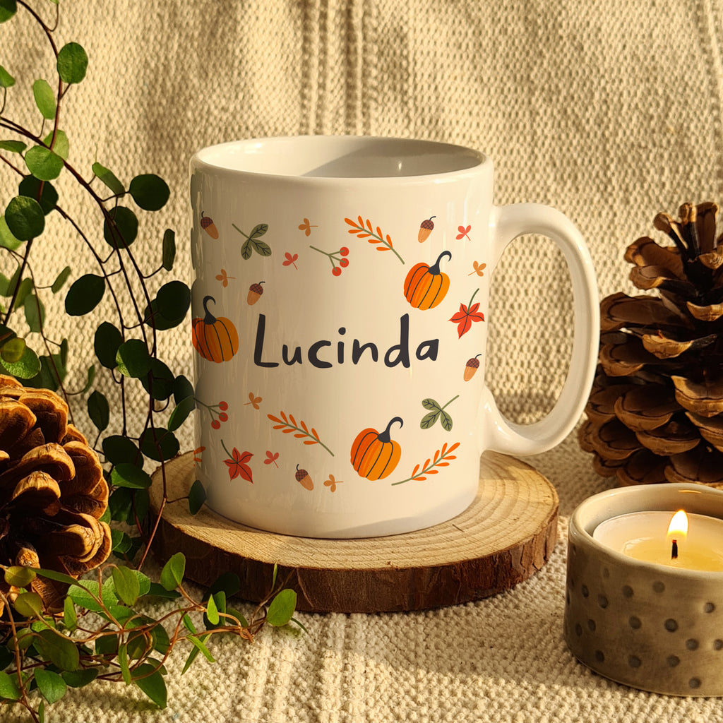 Personalised Pumpkin Mug - Buy Mugs at GiftMasters.co.uk