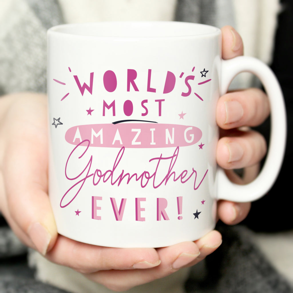Personalised World's Most Amazing Godmother Mug - Buy Mugs at GiftMasters.co.uk