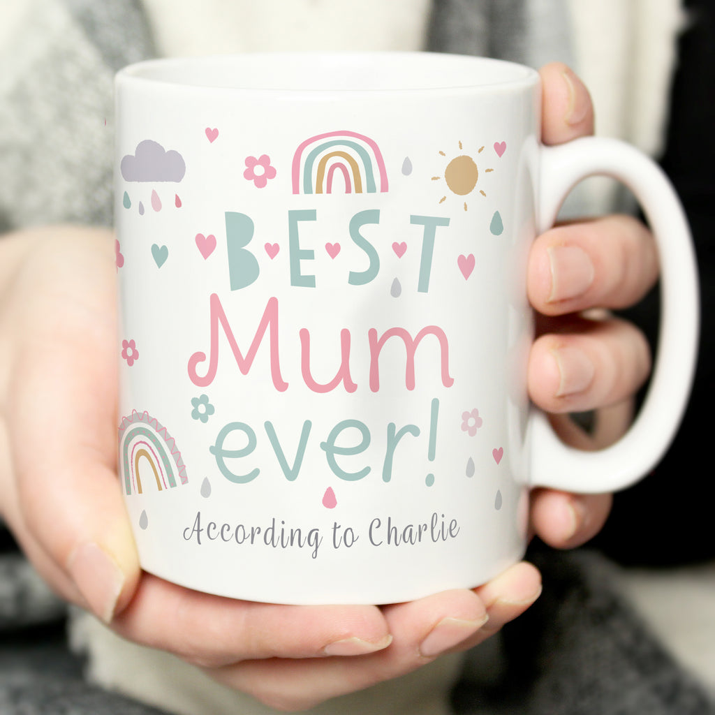 Personalised Best Ever Rainbows & Sunshine Mug - Buy Mugs at GiftMasters.co.uk