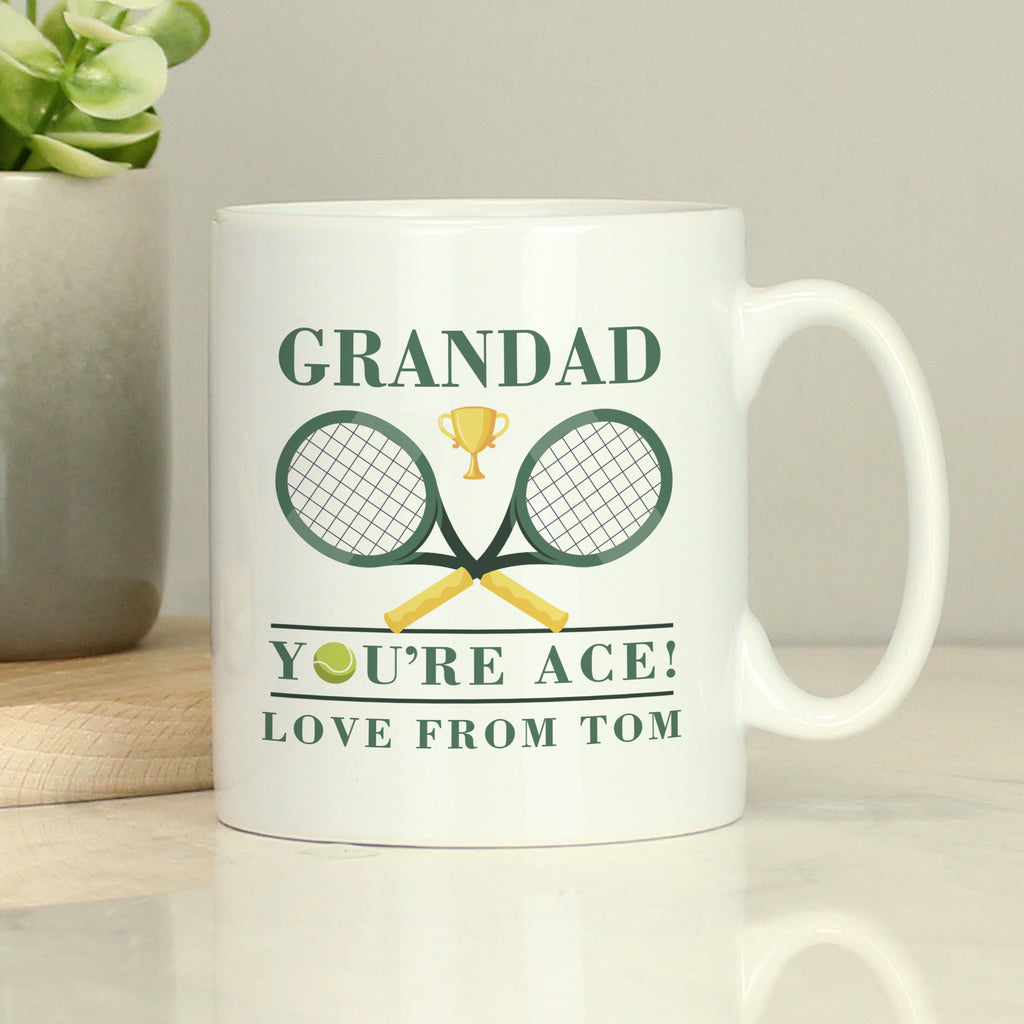 Personalised Tennis Mug - Buy Mugs at GiftMasters.co.uk