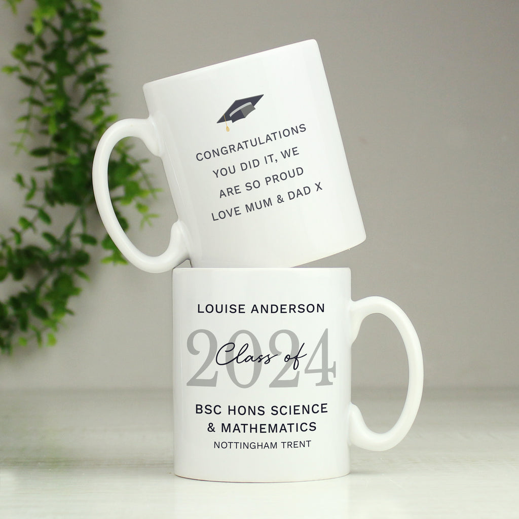 Personalised Class of Graduation Mug - Buy Mugs at GiftMasters.co.uk