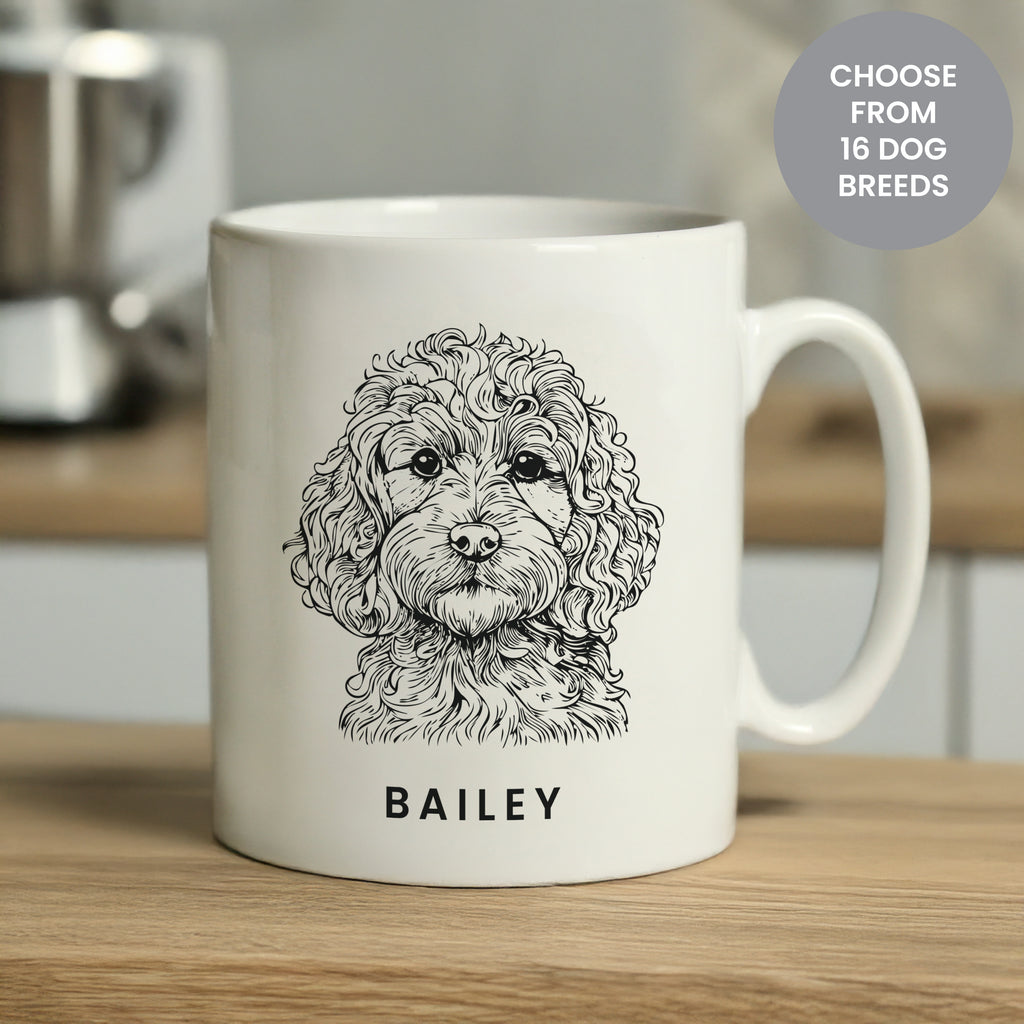 Personalised Dog Breed Mug - Buy Mugs at GiftMasters.co.uk