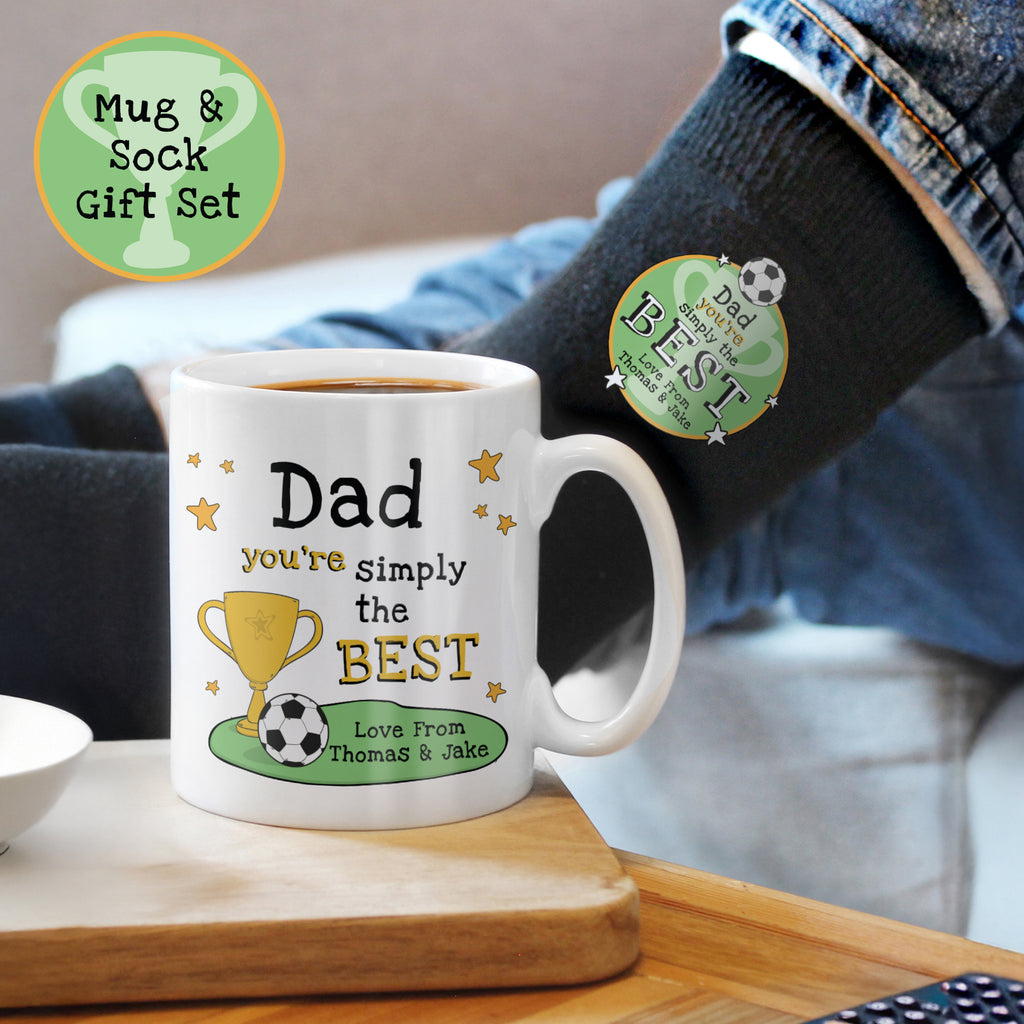 Personalised Simply The Best Mug & Socks Set - Buy Mugs at GiftMasters.co.uk