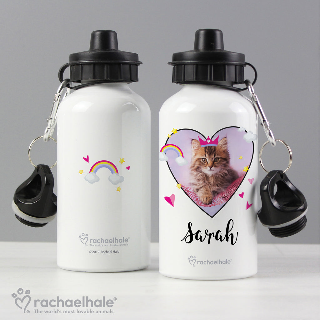 Personalised Rachael Hale Cute Cat Drinks Bottle - Buy Drinks Bottles at GiftMasters.co.uk