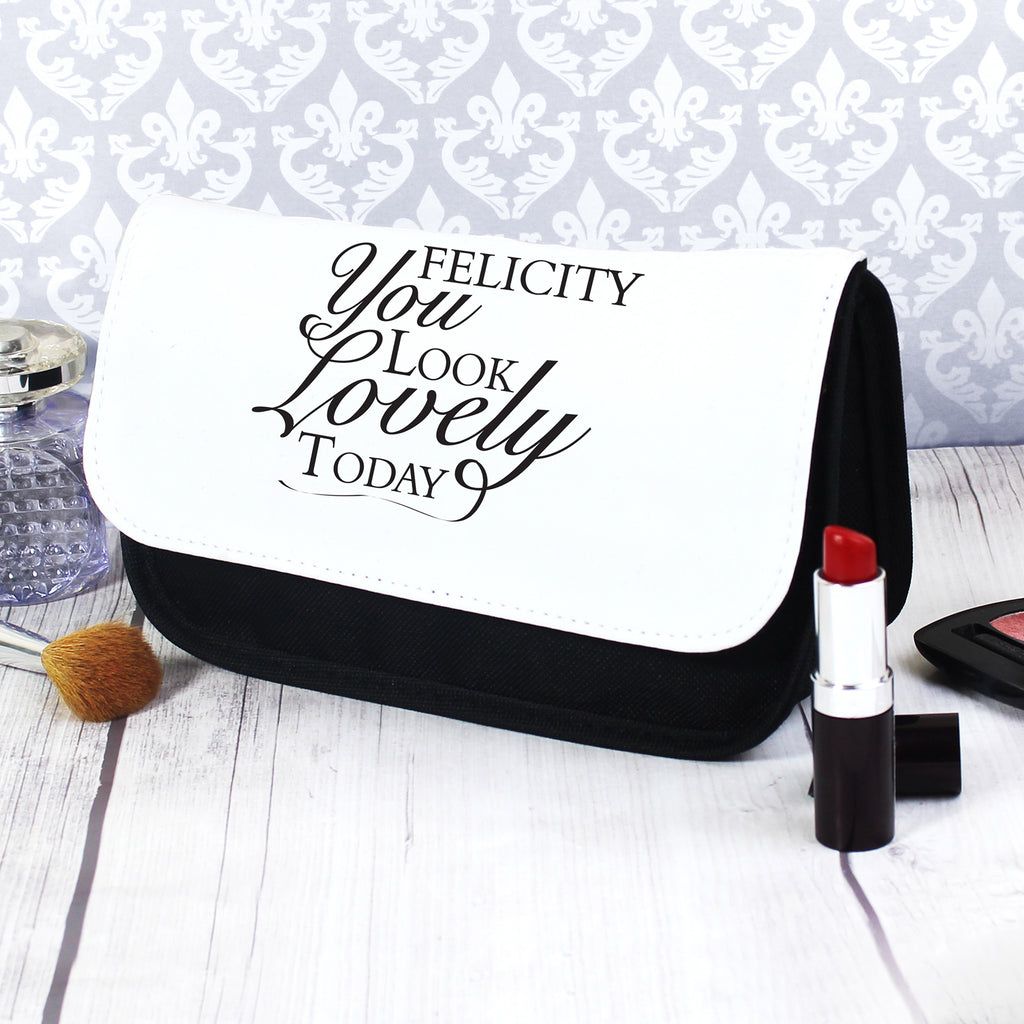 Personalised Look Lovely Make Up Bag - Buy Textiles at GiftMasters.co.uk