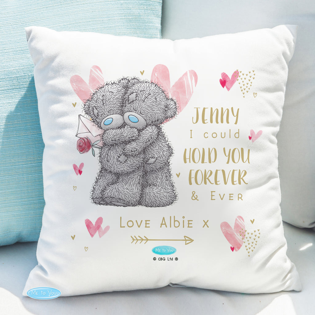 Personalised Me To You Hold You Forever Cushion - Buy Textiles at GiftMasters.co.uk