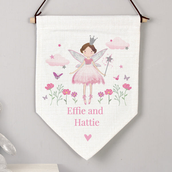 Personalised Fairy Princess Wall Art Banner