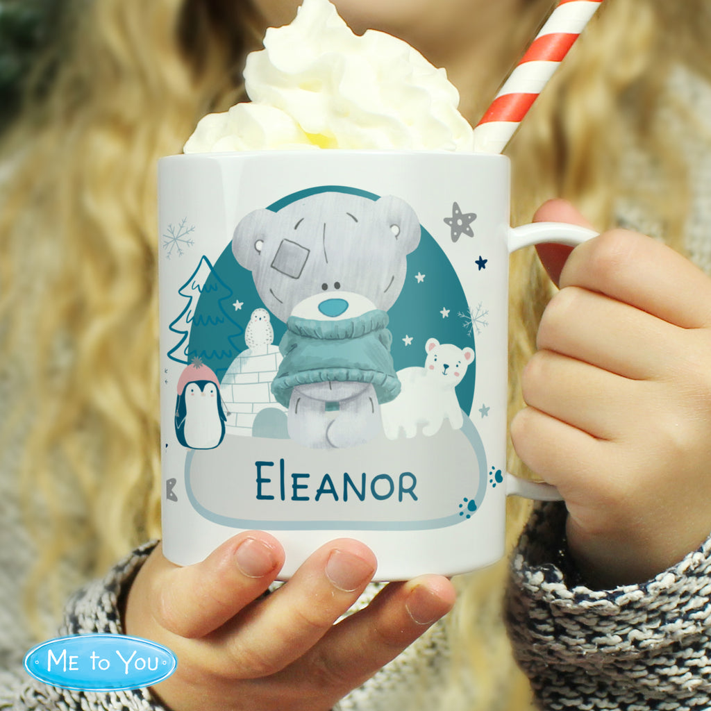 Personalised Winter Explorer Tiny Tatty Teddy Plastic Mug - Buy Mugs at GiftMasters.co.uk