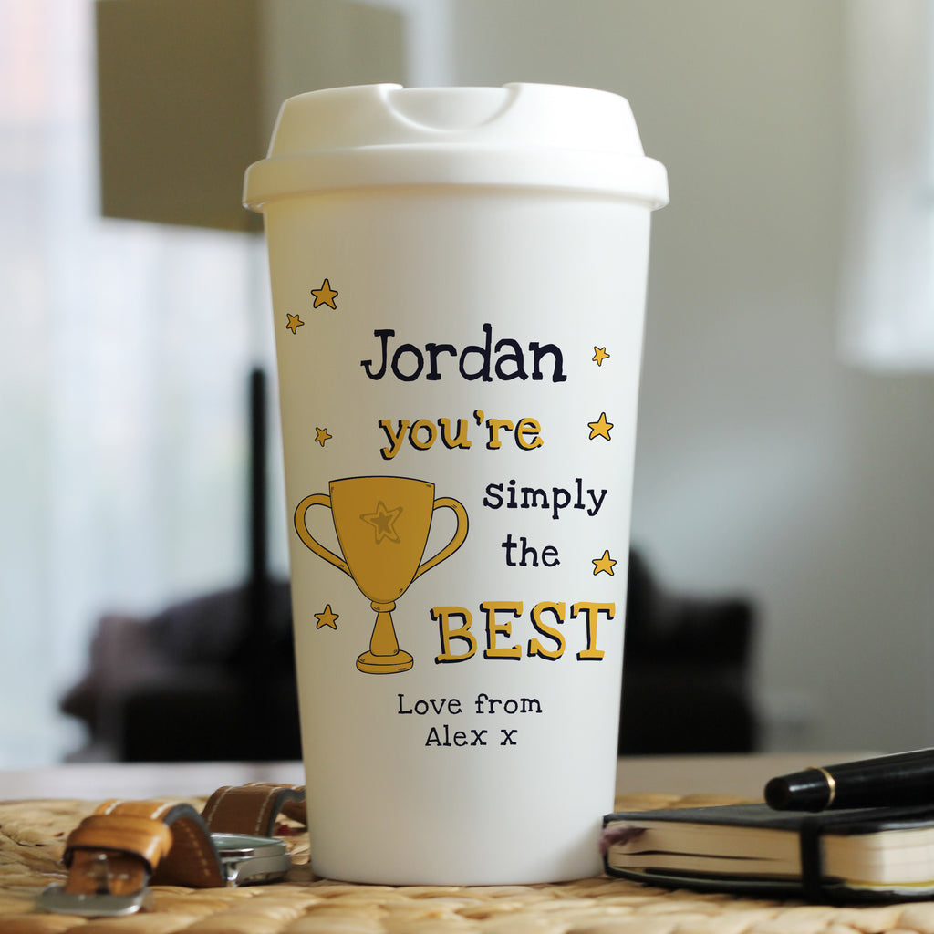 Personalised Simply The Best Travel Mug - Buy Mugs at GiftMasters.co.uk