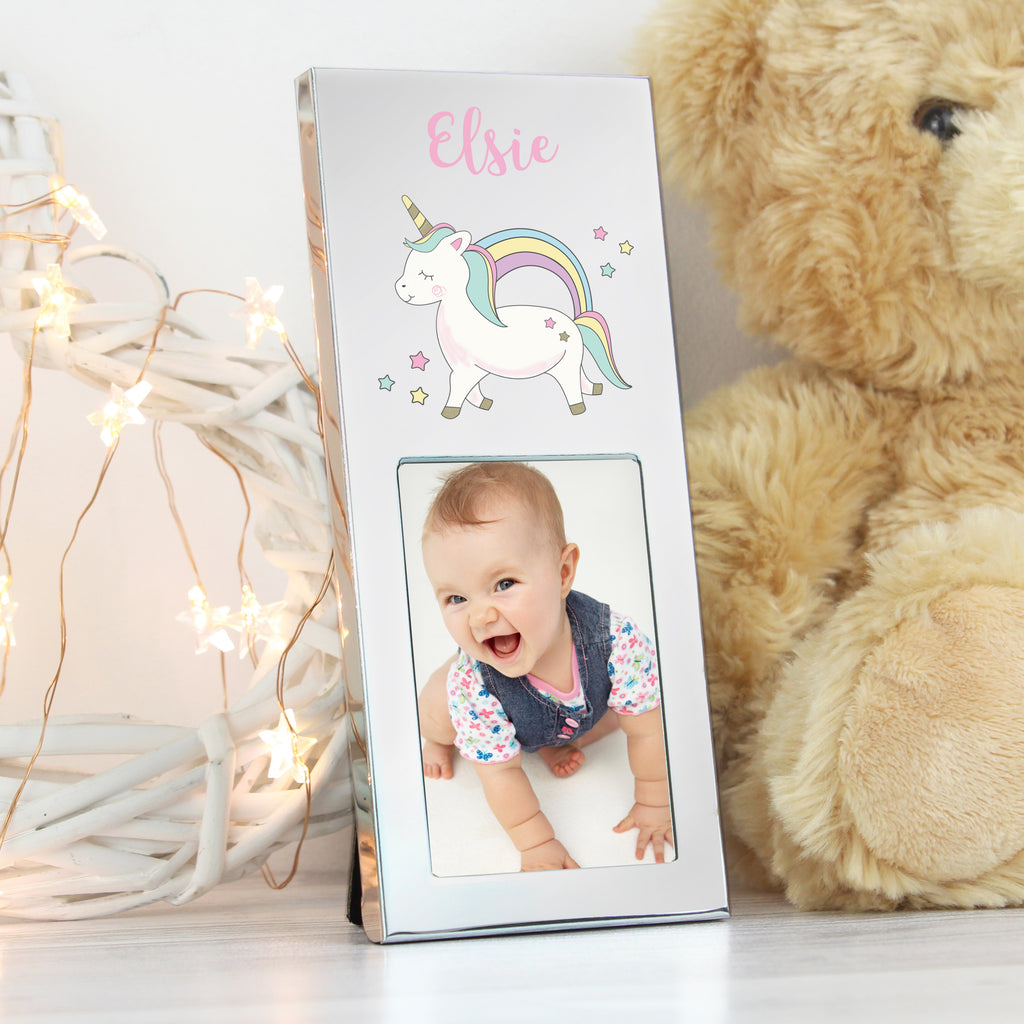 Personalised  Baby Unicorn 2x3 Photo Frame - Buy Photo Frames, Albums and Guestbooks at GiftMasters.co.uk