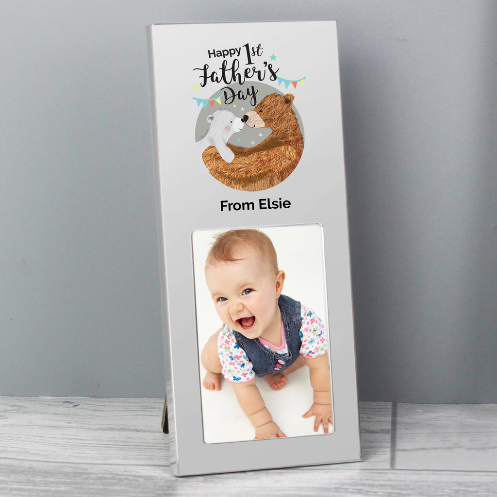 Personalised 1st Fathers Day Daddy Bear 2x3 Photo Frame - Buy Photo Frames, Albums and Guestbooks at GiftMasters.co.uk