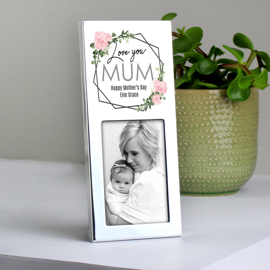 Personalised Abstract Rose 2x3 Photo Frame - Buy Photo Frames, Albums and Guestbooks at GiftMasters.co.uk