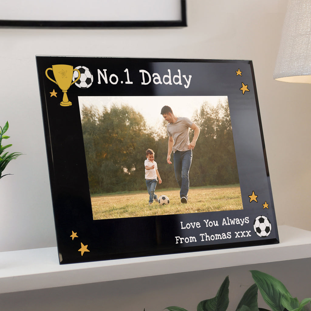 Personalised Simply The Best 5x7 Landscape Black Glass Photo Frame - Buy Photo Frames, Albums and Guestbooks at GiftMasters.co.uk