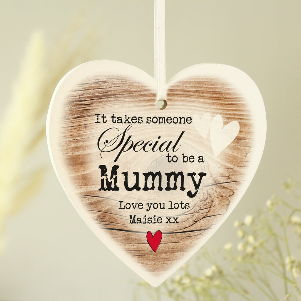 Personalised Someone Special Wooden Heart Shaped Decoration - Buy Hanging Decorations & Signs at GiftMasters.co.uk