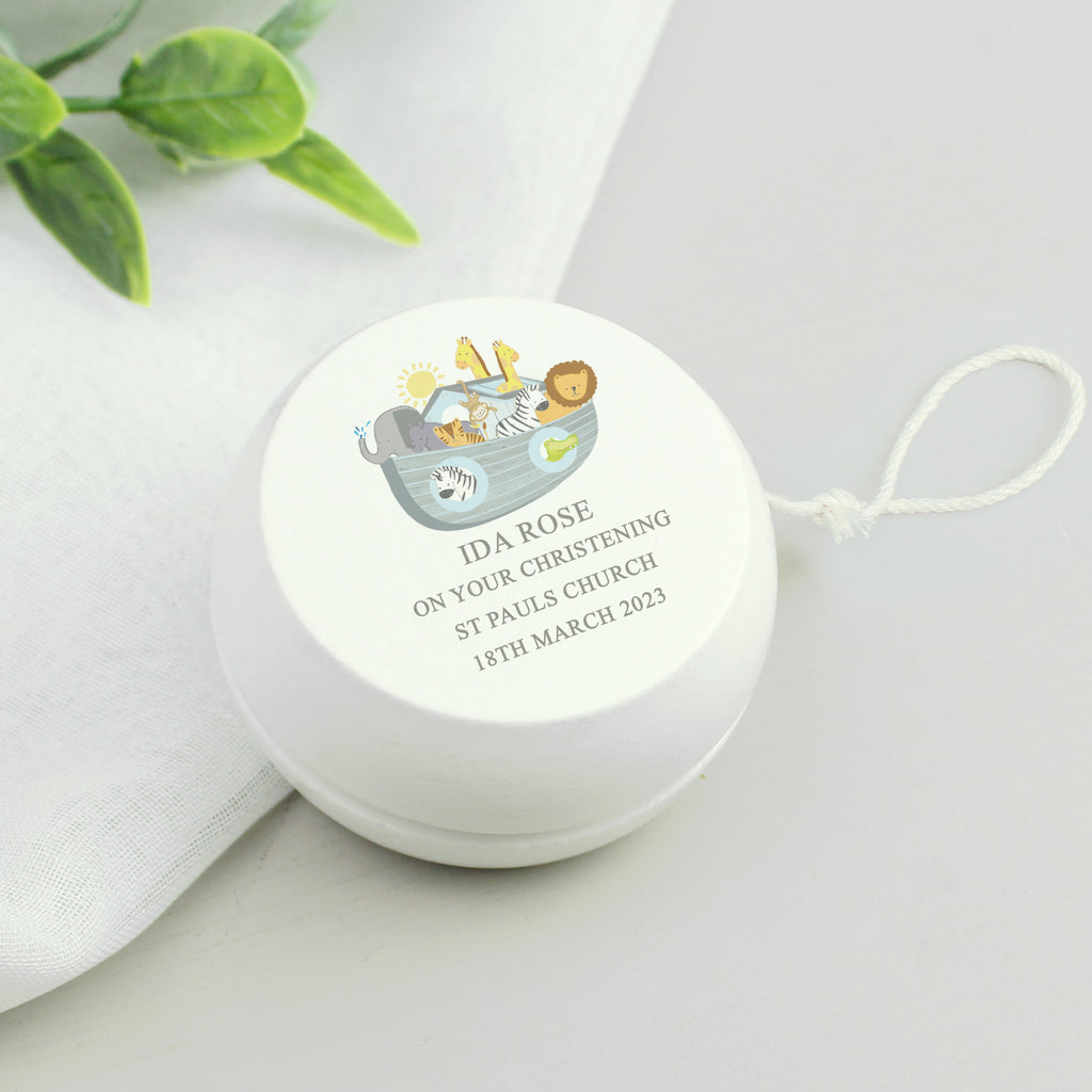 Personalised Noahs Ark Wooden Yoyo - Buy Keepsakes at GiftMasters.co.uk