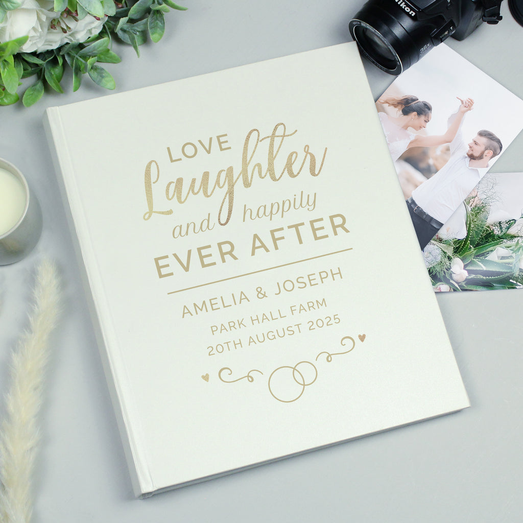 Personalised Happily Ever After Traditional Photo Album - Buy Photo Frames, Albums and Guestbooks at GiftMasters.co.uk