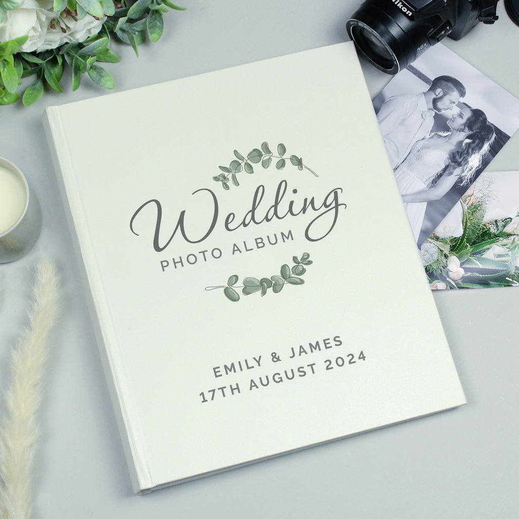 Personalised Botanical Traditional Wedding Photo Album - Buy Photo Frames, Albums and Guestbooks at GiftMasters.co.uk