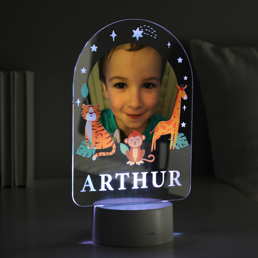 Personalised Animal Photo Upload LED Colour Changing Night Light - Buy Photo Upload Products at GiftMasters.co.uk