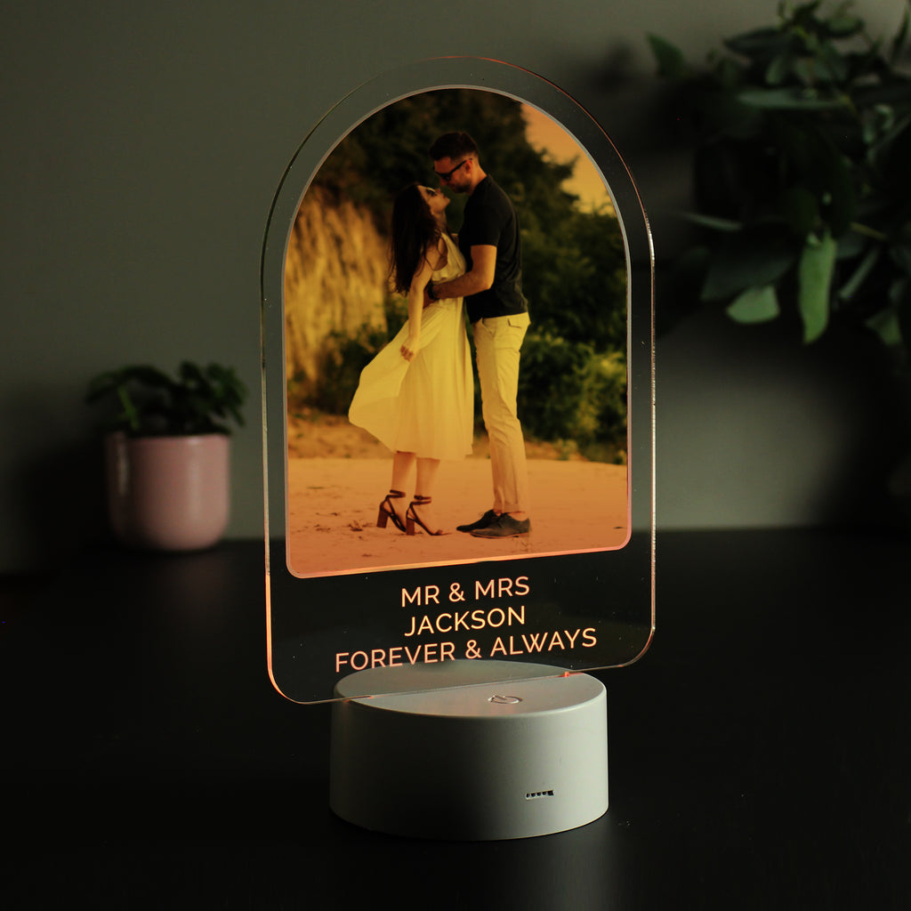 Personalised Free Text & Photo Upload LED Colour Changing Light - Buy Photo Upload Products at GiftMasters.co.uk