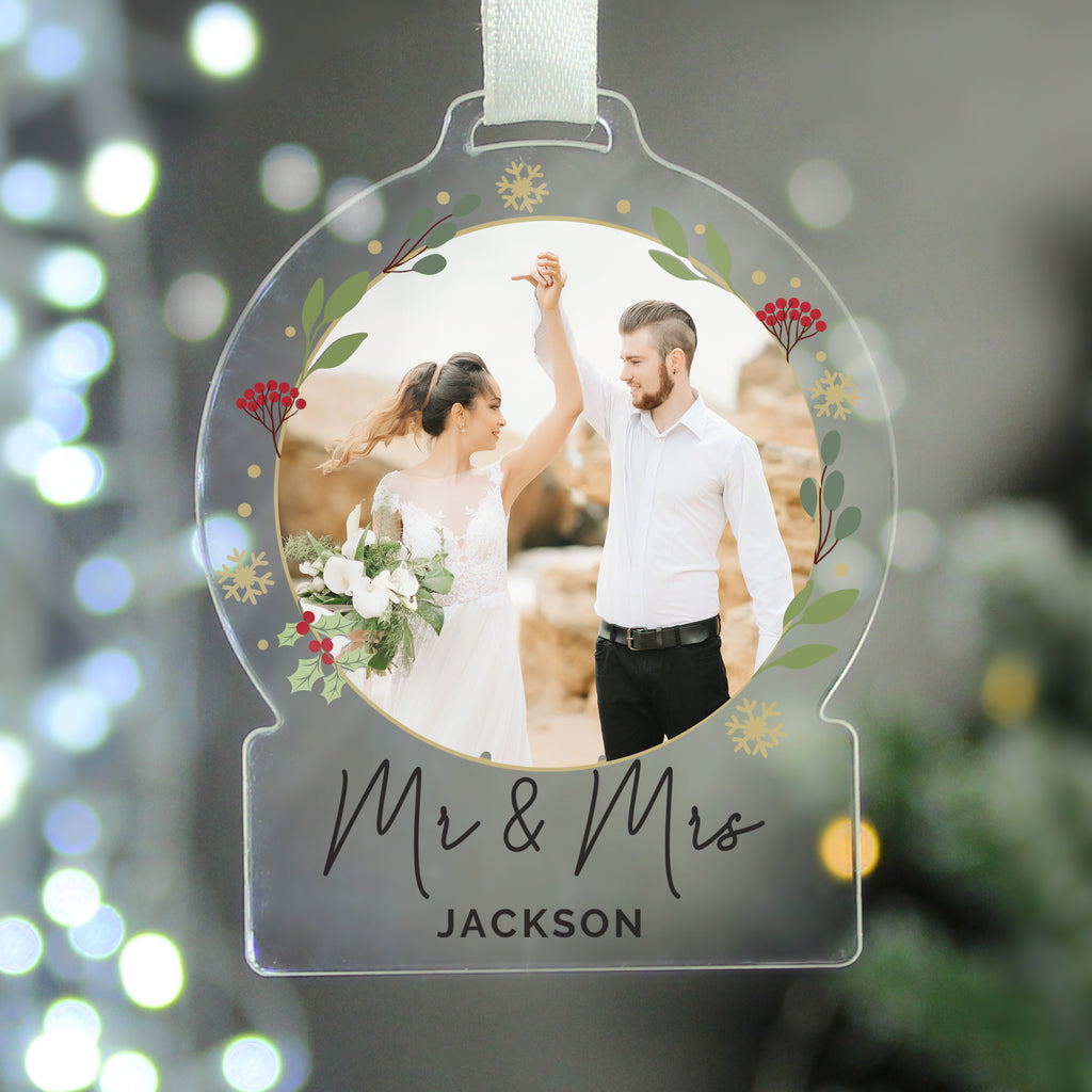 Personalised Photo Upload Acrylic Christmas Decoration - Buy Christmas Decorations at GiftMasters.co.uk