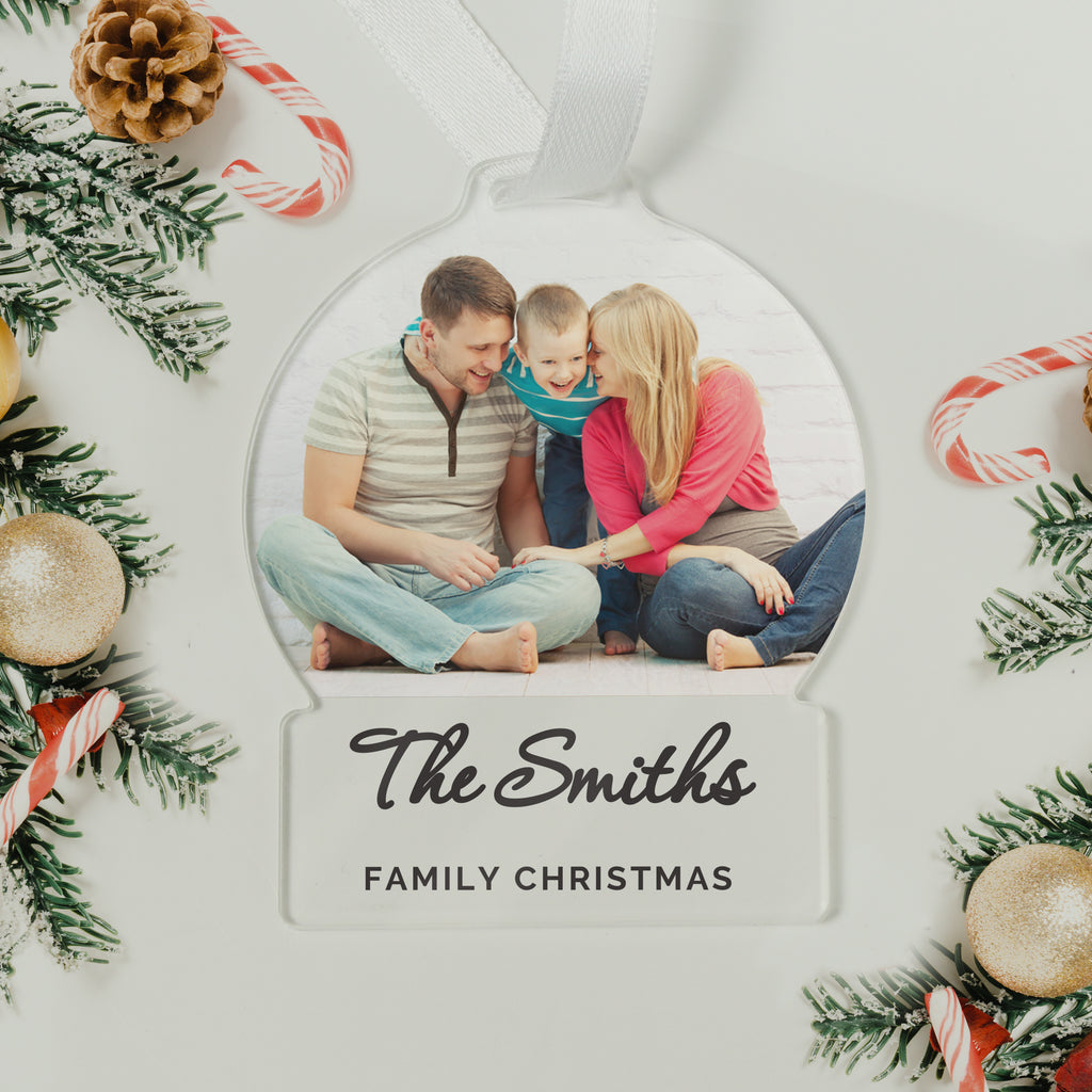 Personalised Photo Upload Acrylic Decoration - Buy Christmas Decorations at GiftMasters.co.uk