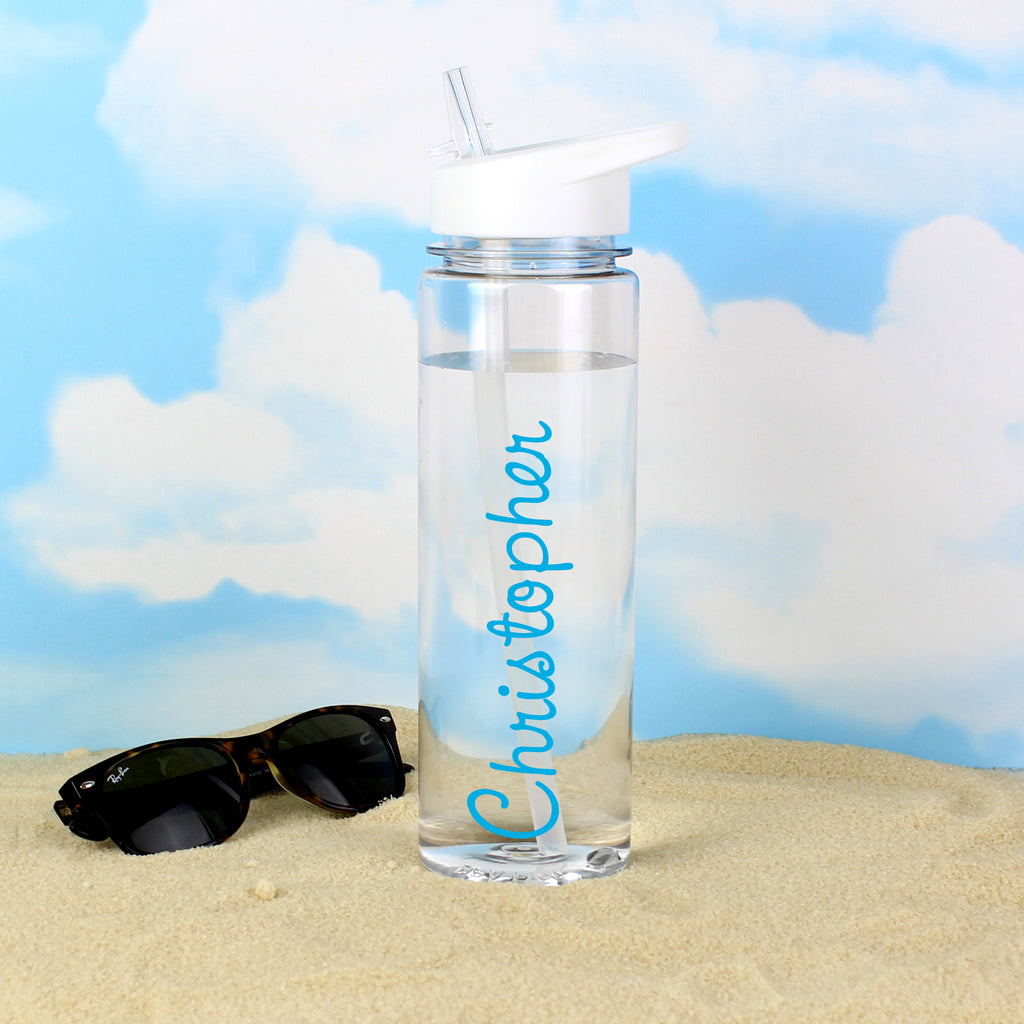 Personalised Blue Name Water Bottle - Buy Drinks Bottles at GiftMasters.co.uk