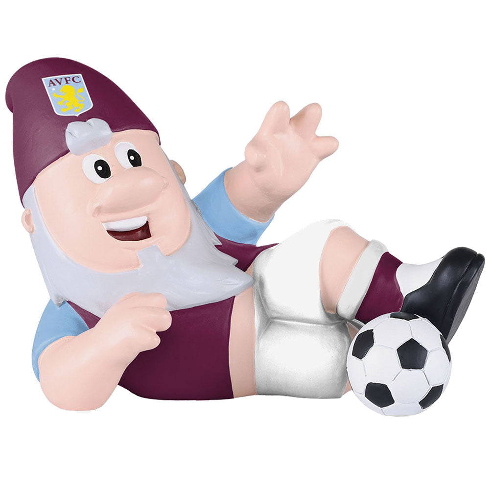 Aston Villa FC Sliding Tackle Gnome - Buy Garden at GiftMasters.co.uk
