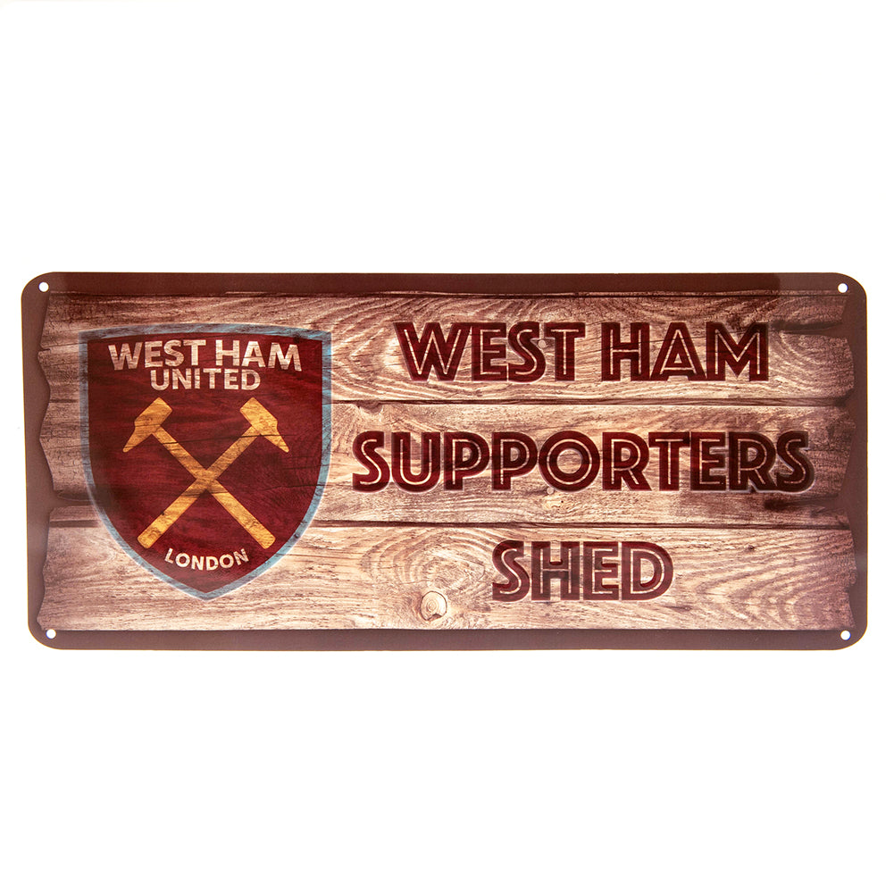 West Ham United FC Shed Sign - Buy  at GiftMasters.co.uk