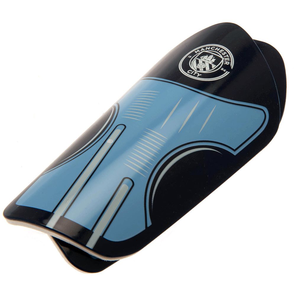 Manchester City FC Delta Shin Pads Youths - Buy Gloves & Shin Pads at GiftMasters.co.uk