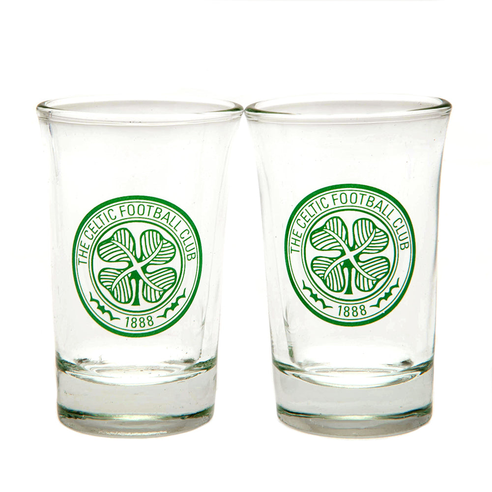 Celtic FC 2pk Shot Glass Set - Buy Shot Glasses at GiftMasters.co.uk