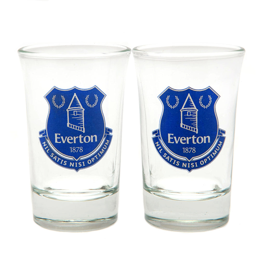 Everton FC 2pk Shot Glass Set - Buy Shot Glasses at GiftMasters.co.uk