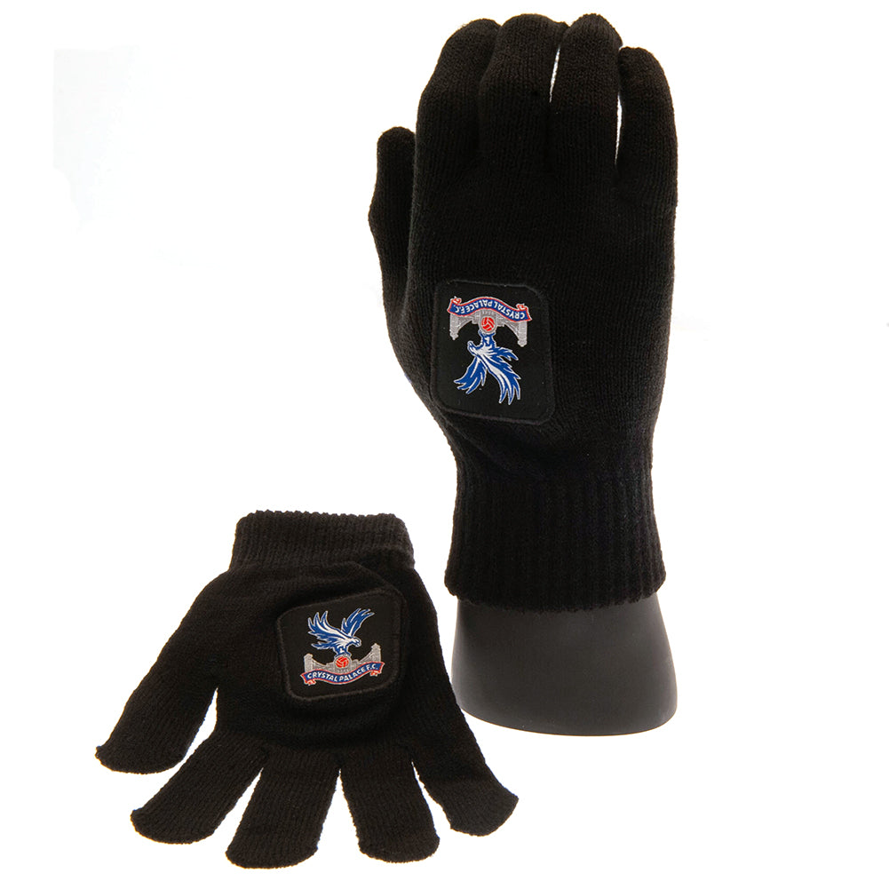 Crystal Palace FC Knitted Gloves Junior - Buy Gloves & Scarves at GiftMasters.co.uk
