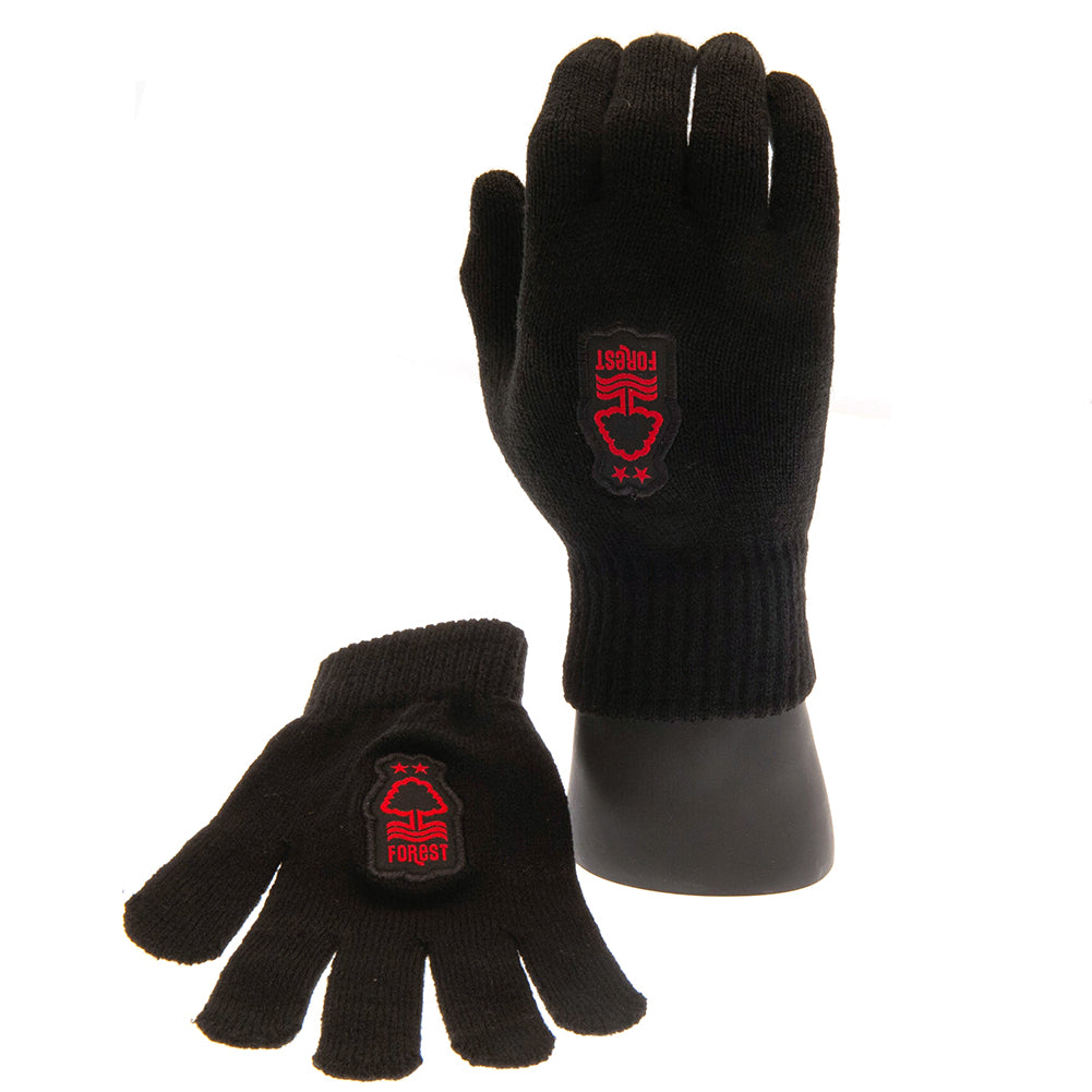 Nottingham Forest FC Knitted Gloves Junior - Buy Gloves & Scarves at GiftMasters.co.uk