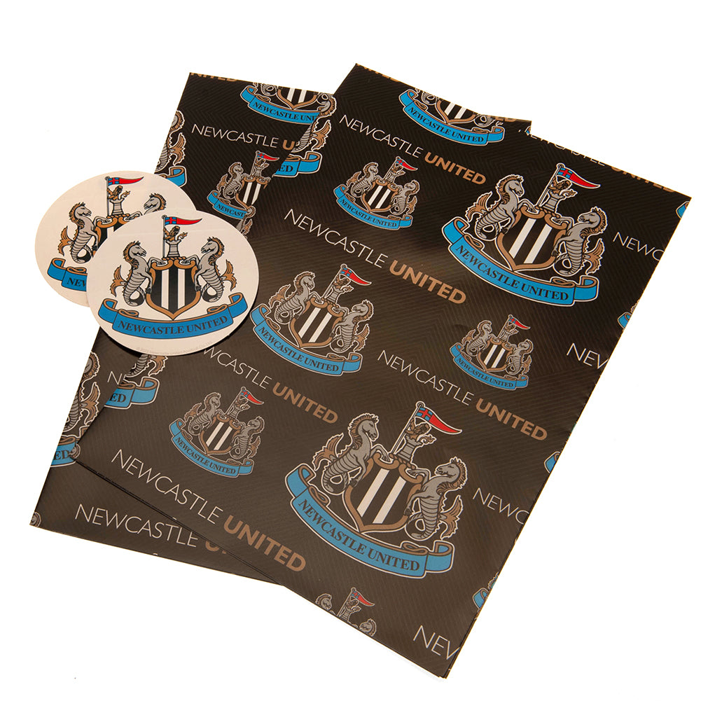 Newcastle United FC Text Gift Wrap - Buy Cards & Gift Wrap at GiftMasters.co.uk