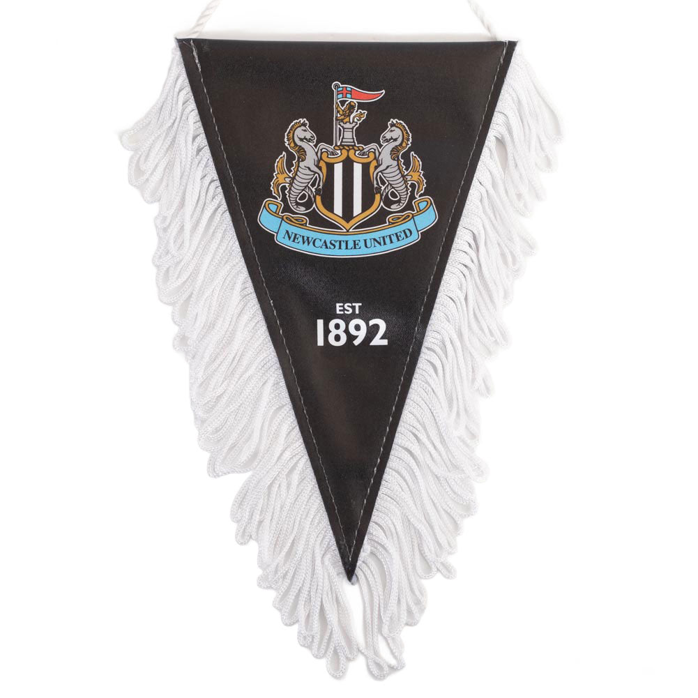 Newcastle United FC Triangular Mini Pennant - Buy Pennants at GiftMasters.co.uk