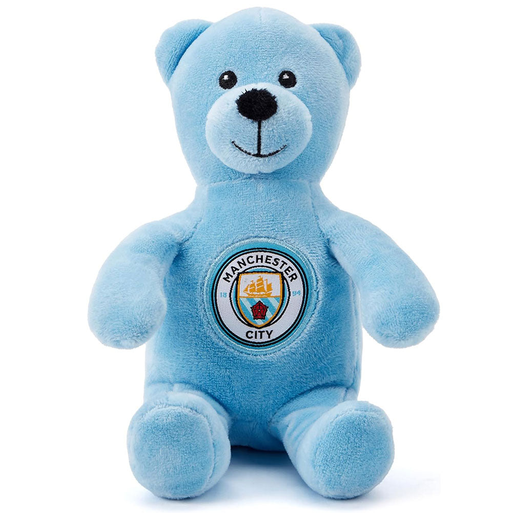 Manchester City FC Solid Bear BB - Buy Teddies & Soft Toys at GiftMasters.co.uk