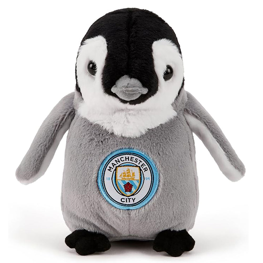 Manchester City FC Plush Penguin - Buy Teddies & Soft Toys at GiftMasters.co.uk