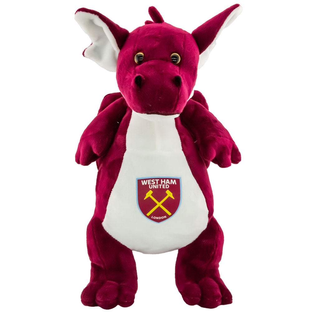 West Ham United FC Plush Dragon - Buy Teddies & Soft Toys at GiftMasters.co.uk
