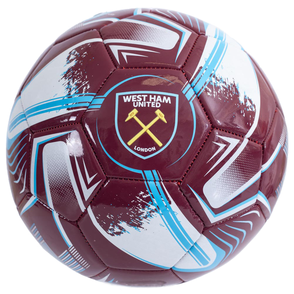 West Ham United FC Turbine Football - Buy Footballs Size 5 at GiftMasters.co.uk