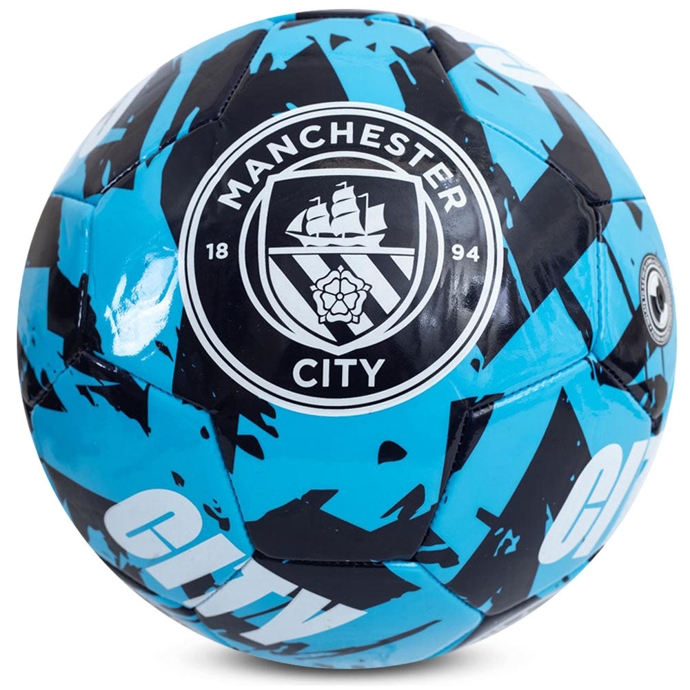 Manchester City FC Graffiti Football - Buy Footballs Size 5 at GiftMasters.co.uk