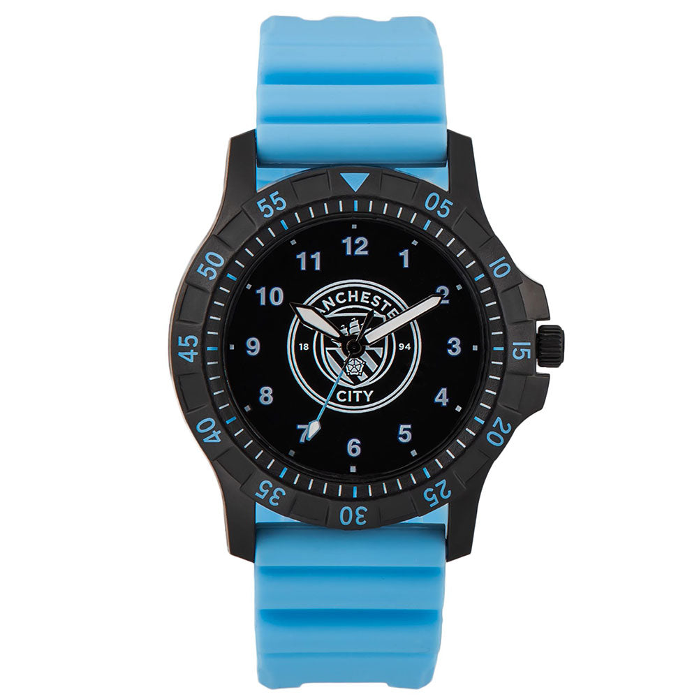 Manchester City FC Silicone Watch - Buy Watches at GiftMasters.co.uk