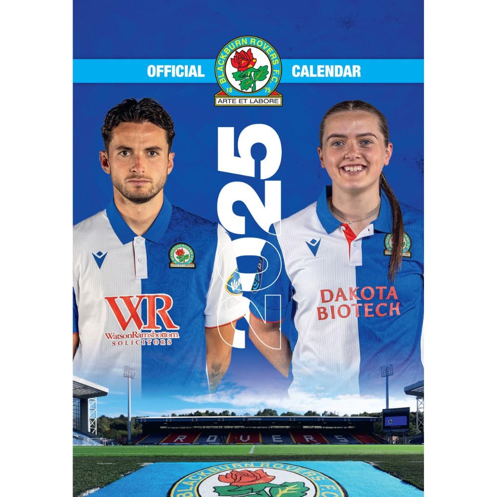 Blackburn Rovers FC A3 Calendar 2025 - Buy Calendars & Diaries at GiftMasters.co.uk