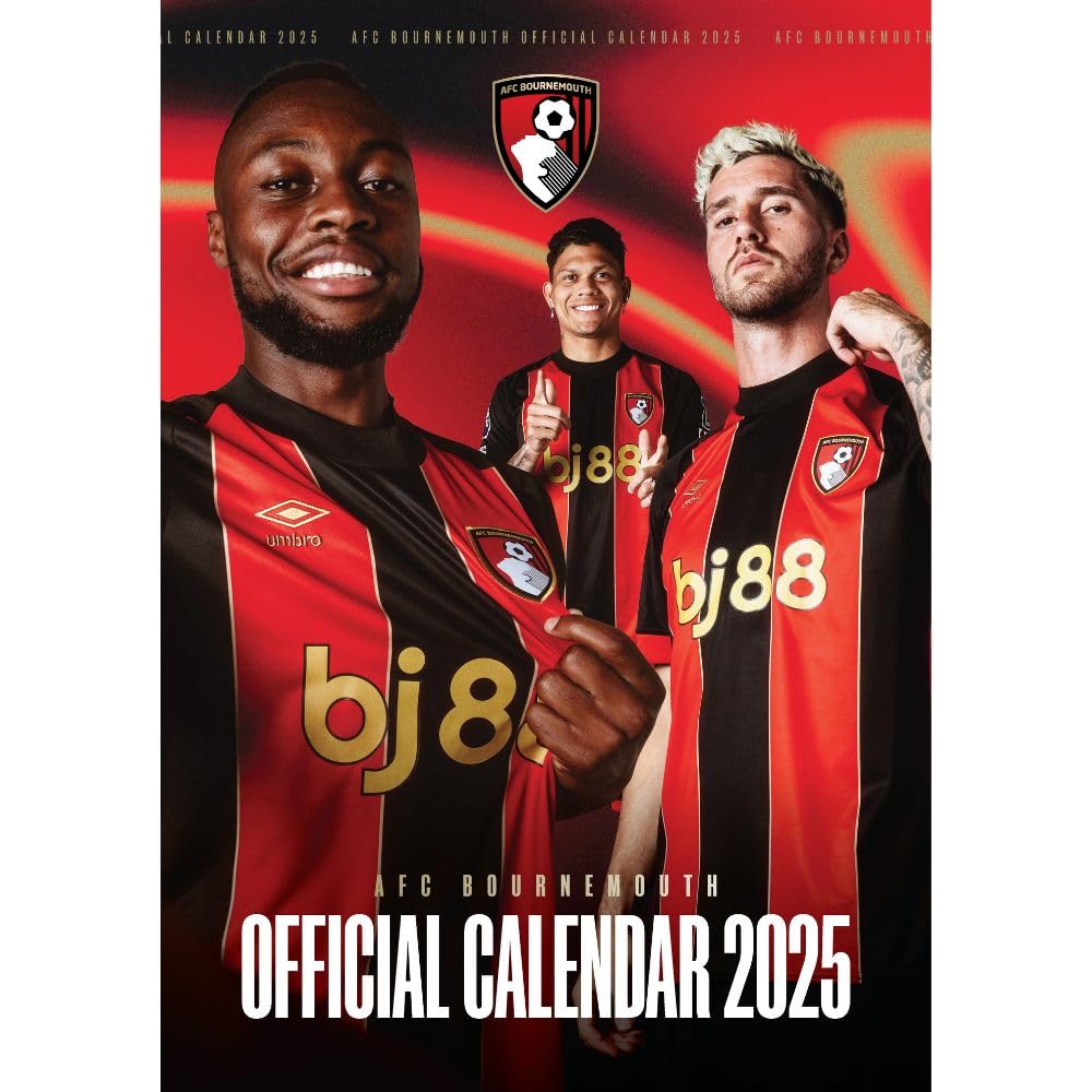 Bournemouth AFC A3 Calendar 2025 - Buy Calendars & Diaries at GiftMasters.co.uk
