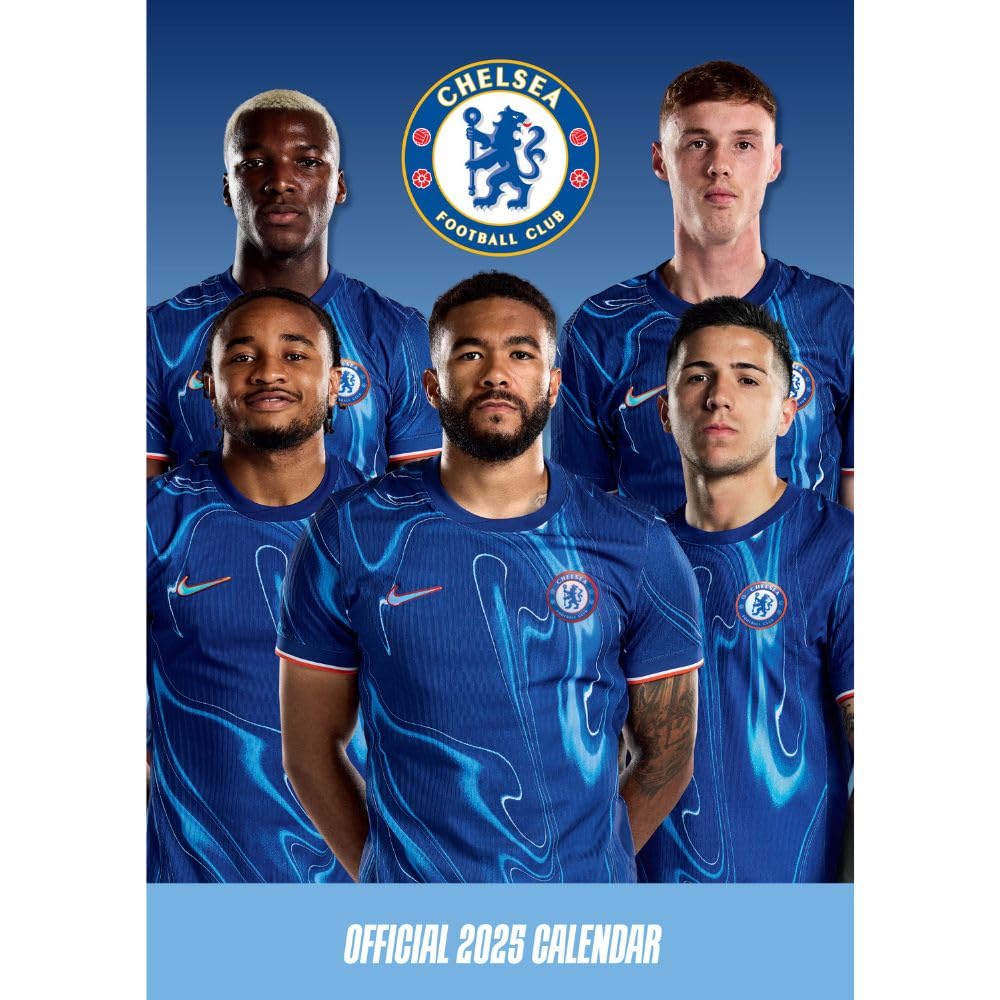 Chelsea FC A3 Calendar 2025 - Buy Calendars & Diaries at GiftMasters.co.uk