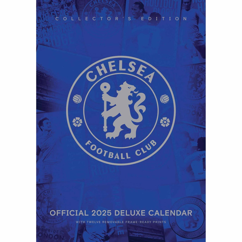 Chelsea FC Deluxe Calendar 2025 - Buy Calendars & Diaries at GiftMasters.co.uk