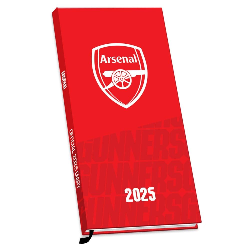 Arsenal FC Slim Diary 2025 - Buy Calendars & Diaries at GiftMasters.co.uk