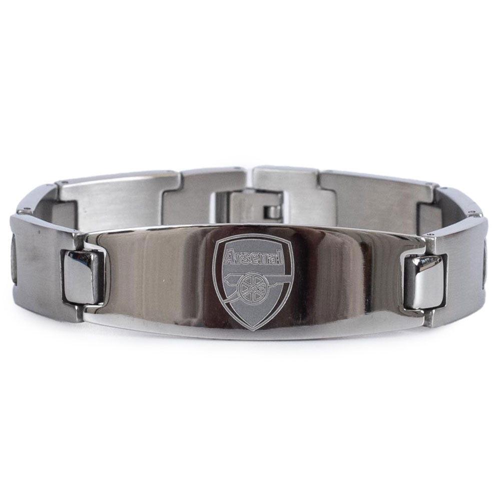 Arsenal FC Oval Plate Bracelet - Buy Stainless Steel at GiftMasters.co.uk
